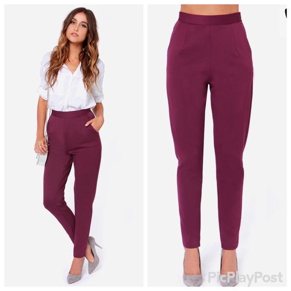 Lulus Pants - Lulus Fantastic Phantom High Waisted Pants